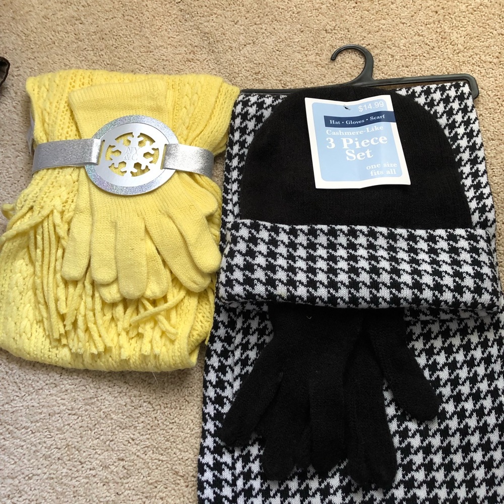 2 BNWT scarf/glove sets